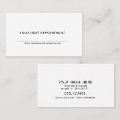 Simple Doctor Therapist Counselor Appointard Visitekaartje (Voorkant / Achterkant)