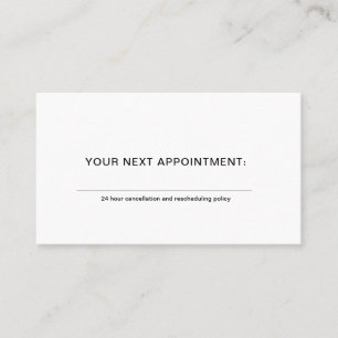 Simple Doctor Therapist Counselor Appointard Visitekaartje