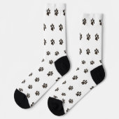 Simple Dog Paw Print Pattern Crew Socks  Sokken (Links)