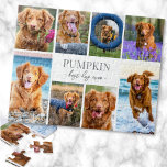 Simple Dog Pet Photo Collage Legpuzzel<br><div class="desc">Personalized "Best Dog Ever" Jigsaw Puzzle. This simple and elegant jigsaw puzzle is a beautiful way to showcase cherished memories of your beloved dog. The design features space for a favorite photo, with room for their name on the first line and "Best Dog Ever" on the second line in a...</div>