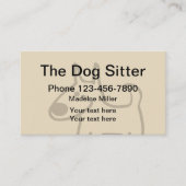 Simple Dog Sitter Visitekaartje (Voorkant)