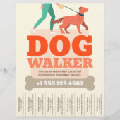 Simple Dog Walker Flyer (Voorkant)