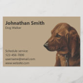Simple Dog Walker Service Business Flyer (Voorkant)