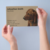 Simple Dog Walker Service Business Flyer (Hand)