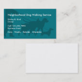 Simple Dog Walking Visitekaartje (Voorkant / Achterkant)