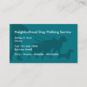 Simple Dog Walking Visitekaartje (Voorkant)