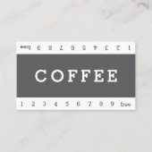 Simple Double Horizon Loyalty Coffee Punch-Card (Voorkant)