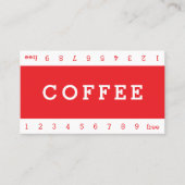 Simple Double Horizon Loyalty Coffee Punch-Card (Voorkant)