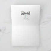 SIMPLE DRAGONFLY BLANK ALL-OCCASION CARD BEDANKKAART (Binnen)