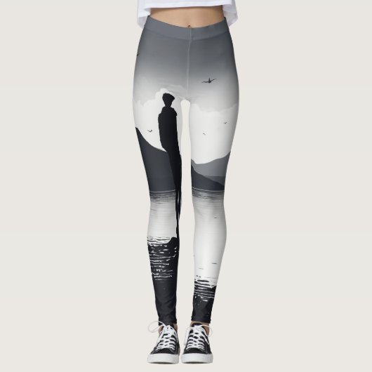 Simple D'une Person Print legging (Voorkant)