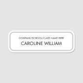 Simple Editable Custom Text Naamplaatje (Voorkant)