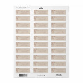 Simple Elegance Boho Floral Address Etiket (Full Sheet)
