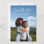 Simple Elegant 4-Photo Calligraphy QR Code (Voorkant)