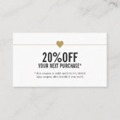 Simple Elegant Beauty Salon Coupon (Voorkant)