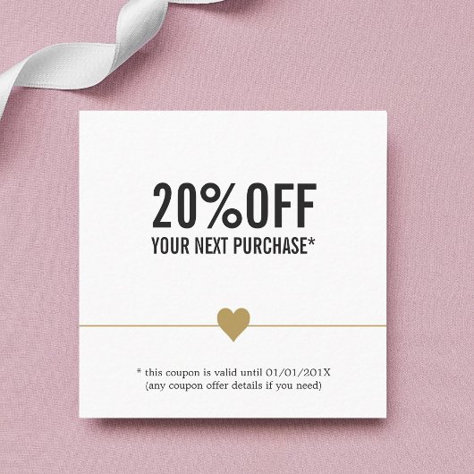 Simple Elegant Beauty Salon Coupon