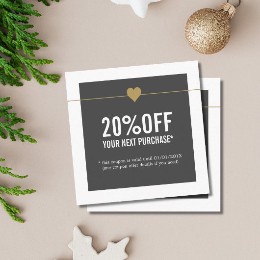 Simple Elegant Beauty Salon Coupon