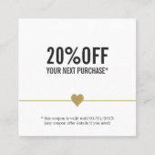 Simple Elegant Beauty Salon Coupon (Voorkant)