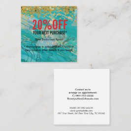 Simple Elegant Beauty Salon Kortingskaartje