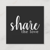 Simple Elegant Black and White Reference Kaart (Voorkant)