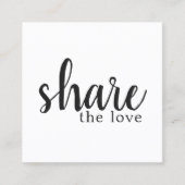 Simple Elegant Black and White Reference Kaart (Voorkant)