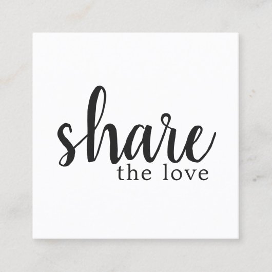 Simple Elegant Black and White Reference Kaart (Voorkant)