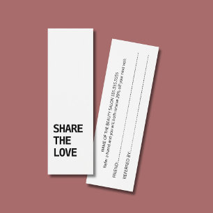 Simple Elegant Black and White Reference Kaart