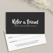 Simple Elegant Black and White Reference Kaart