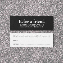 Simple Elegant Black and White Reference Kaart