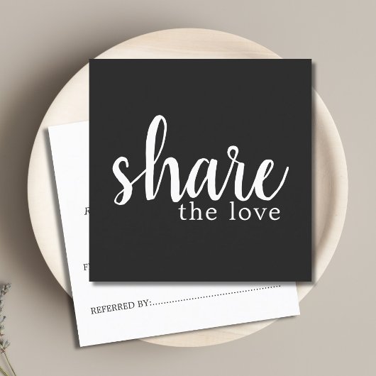 Simple Elegant Black and White Reference Kaart