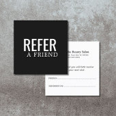 Simple Elegant Black and White Reference Kaart