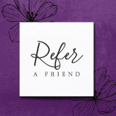 Simple Elegant Black and White Reference Kaart