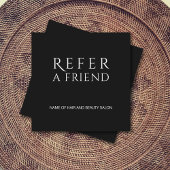 Simple Elegant Black and White Reference Kaart