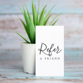 Simple Elegant Black and White Reference Kaart