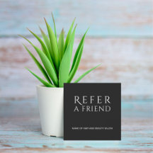 Simple Elegant Black and White Reference Kaart