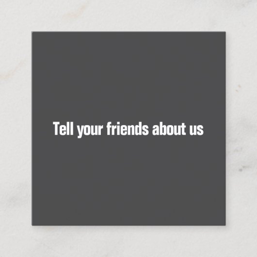 Simple Elegant Black and White Reference Kaart (Voorkant)