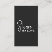 Simple Elegant Black and White Referral Card (Voorkant)