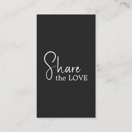 Simple Elegant Black and White Referral Card (Voorkant)