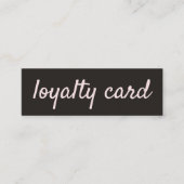 Simple Elegant Black Light Roos Loyalty-Kaart Klantenkaartje (Voorkant)