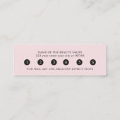 Simple Elegant Black Light Roos Loyalty-Kaart Klantenkaartje (Achterkant)