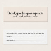 Simple Elegant Black Old White Reference Kaart (Voorkant /achterkant)