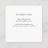 Simple Elegant Black & White Appointment Card Afsprakenkaartje (Achterkant)