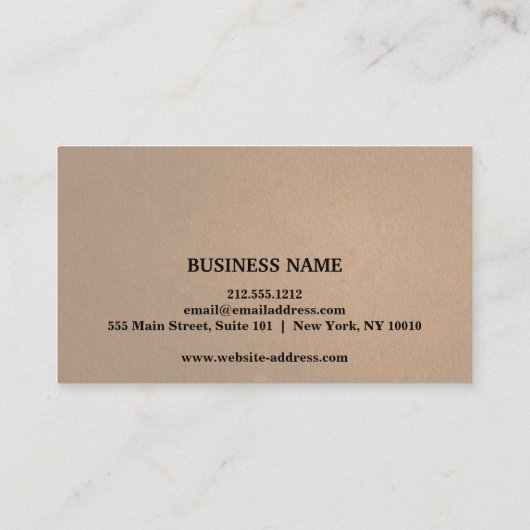 Simple Elegant Black White Beauty Appointard Afsprakenkaartje (Achterkant)