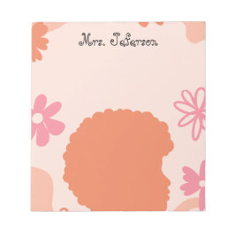 Simple Elegant Boho Teacher Notepad Notitieblok