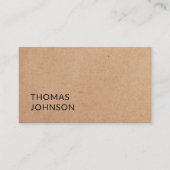 Simple Elegant Bold PRINTED Kraft Paper Consultant Visitekaartje (Voorkant)