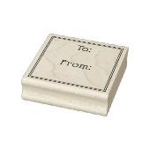 Simple elegant border to from gift label rubberstempel (Stempel)