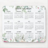 Simple Elegant Botanical 2026 Calendar | Mousepad Muismat (Voorkant)
