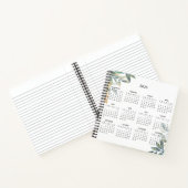 Simple Elegant Botanical 2026 Calendar |  Notitieboek (Binnen)