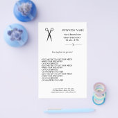 Simple elegant business light beauty salon flyer (Enkel)