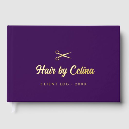 Simple elegant business light beauty salon gastenboek (Voorkant)