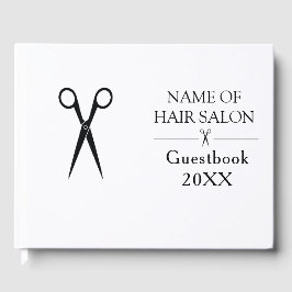 Simple elegant business light beauty salon gastenboek